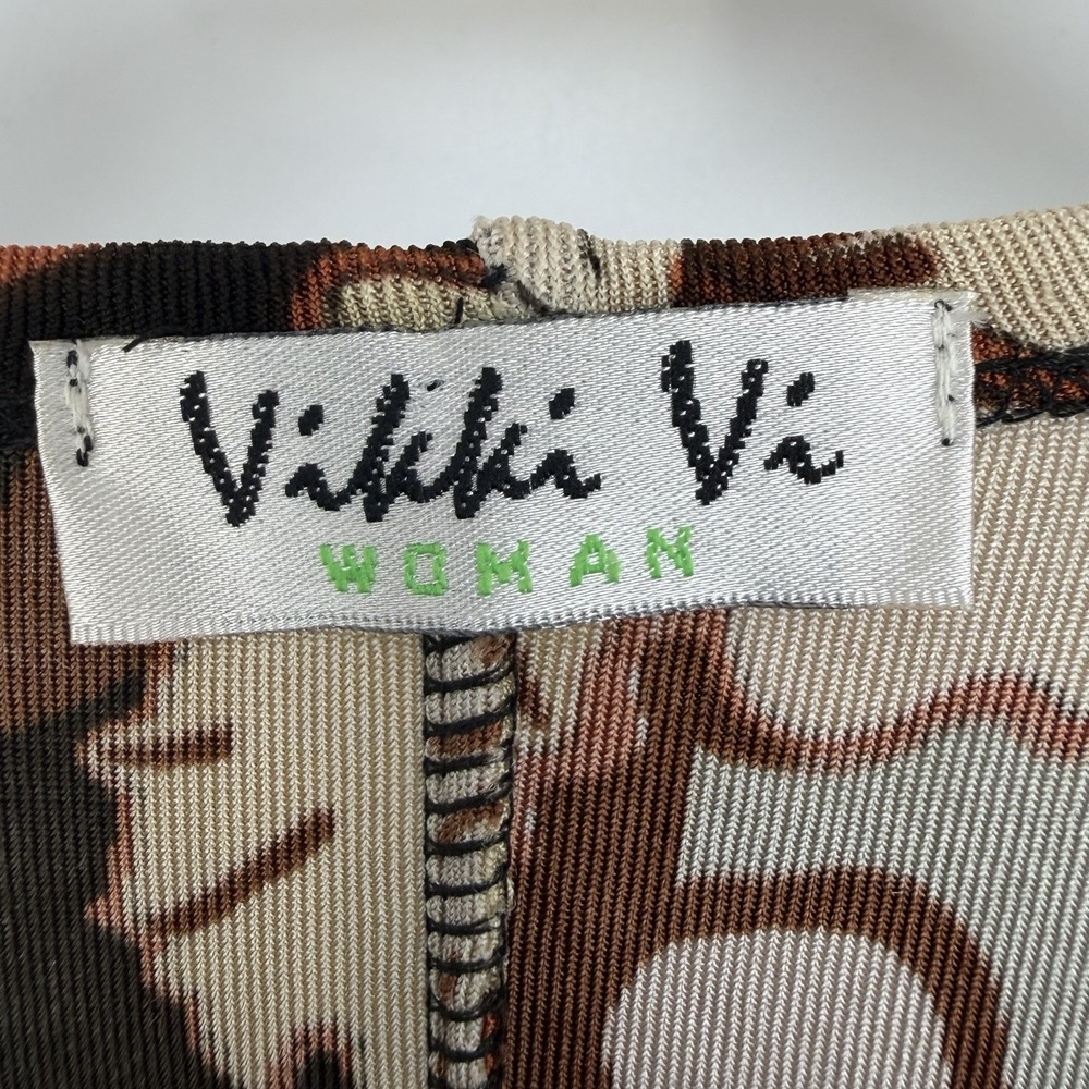 Vikki Vi Tunic Top Slinky Travel Stretch Womens 1X Cruise Art To Wear Resort - Picture 4 of 8